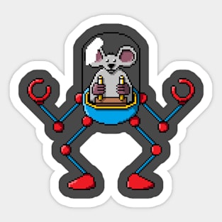 Pixel Robot Mouse 001 Sticker